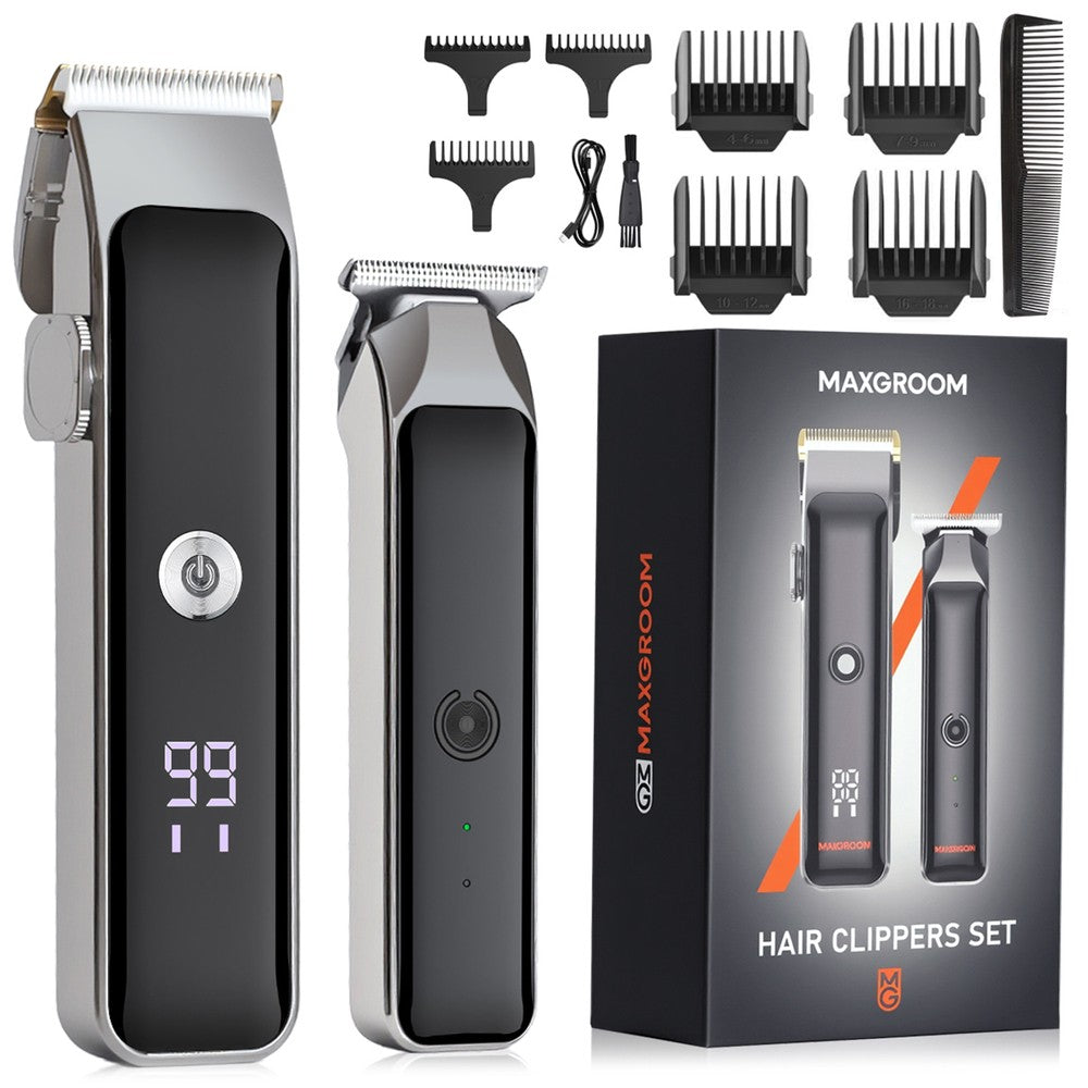 Κουρευτική Μηχανή MAXGROOM M608 Με Trimmer Μαύρο | www.lightgear.gr