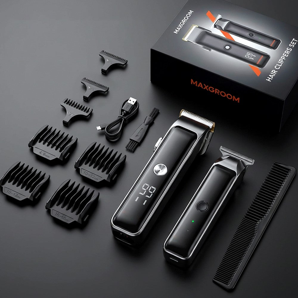 Κουρευτική Μηχανή MAXGROOM M608 Με Trimmer Μαύρο | www.lightgear.gr