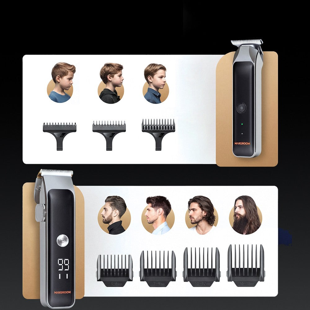 Κουρευτική Μηχανή MAXGROOM M608 Με Trimmer Μαύρο | www.lightgear.gr