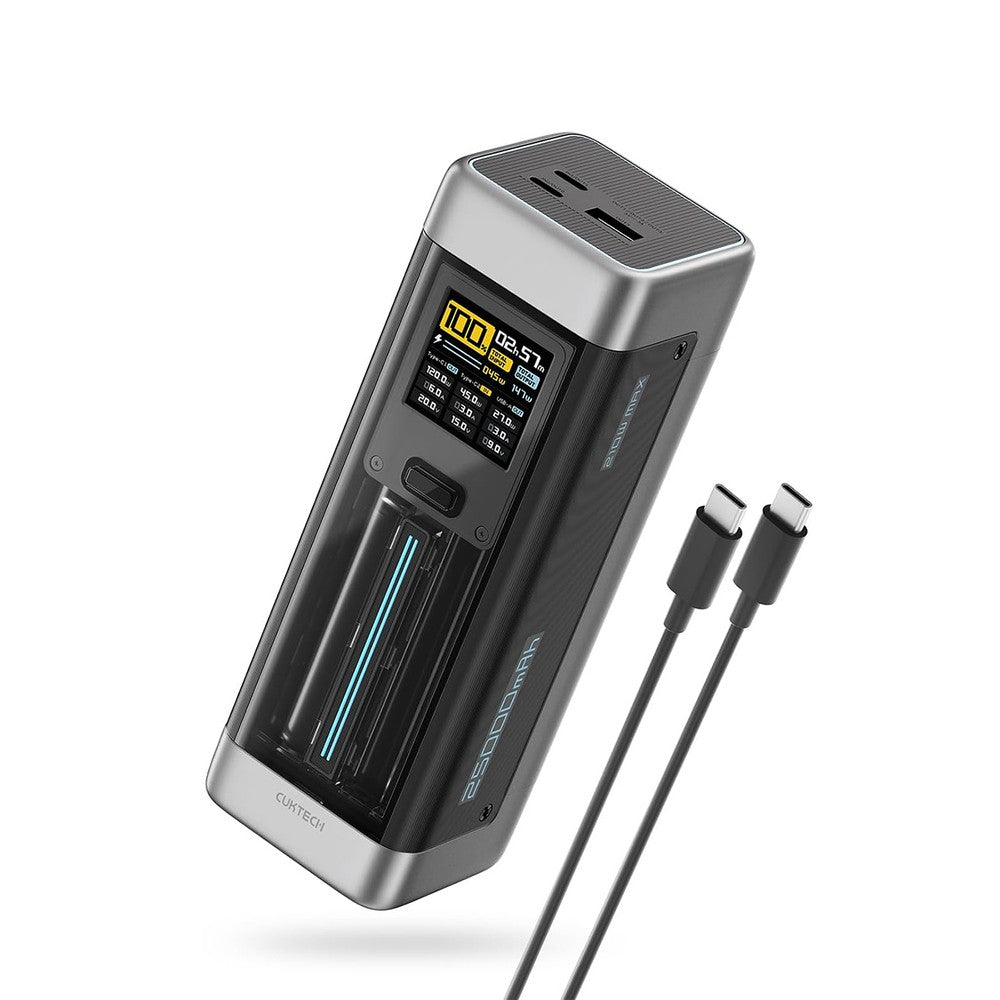 Powerbank Cuktech CUK00P23GLBK 210W 25000mAh Μαύρο | www.lightgear.gr