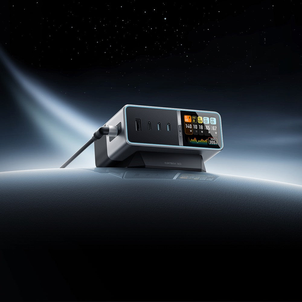 Σταθμός Φόρτισης Cuktech TA3005U 300W 5-in-1 Ασημί | www.lightgear.gr
