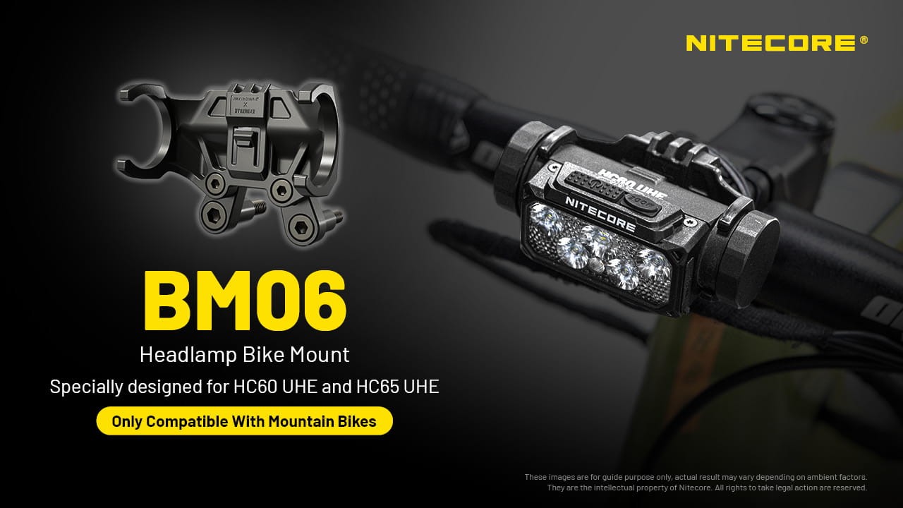 Βάση Ποδηλάτου για Φακούς Nitecore HC60UHE και HC65UHE | www.lightgear.gr
