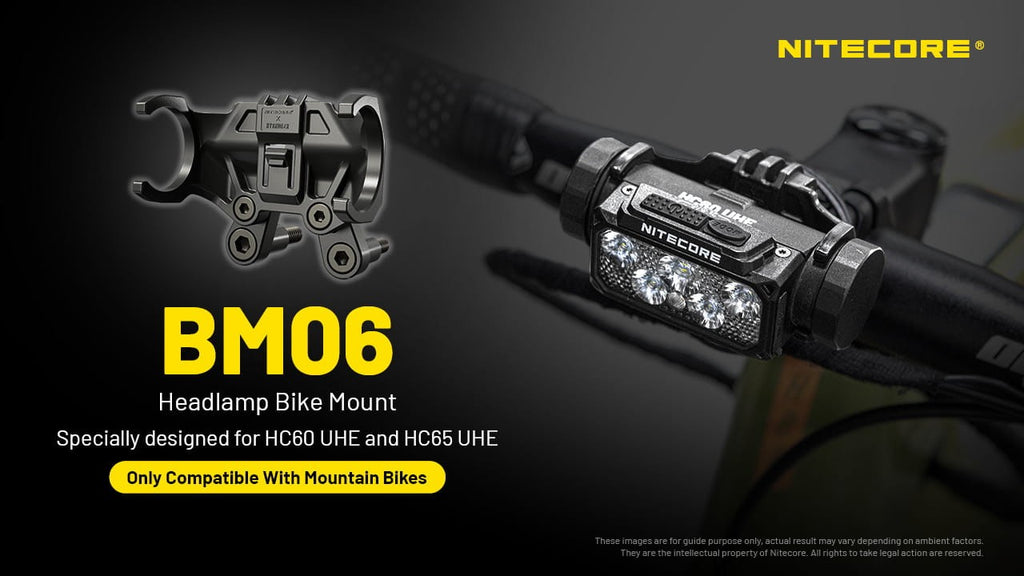 Βάση Ποδηλάτου για Φακούς Nitecore HC60UHE και HC65UHE | www.lightgear.gr