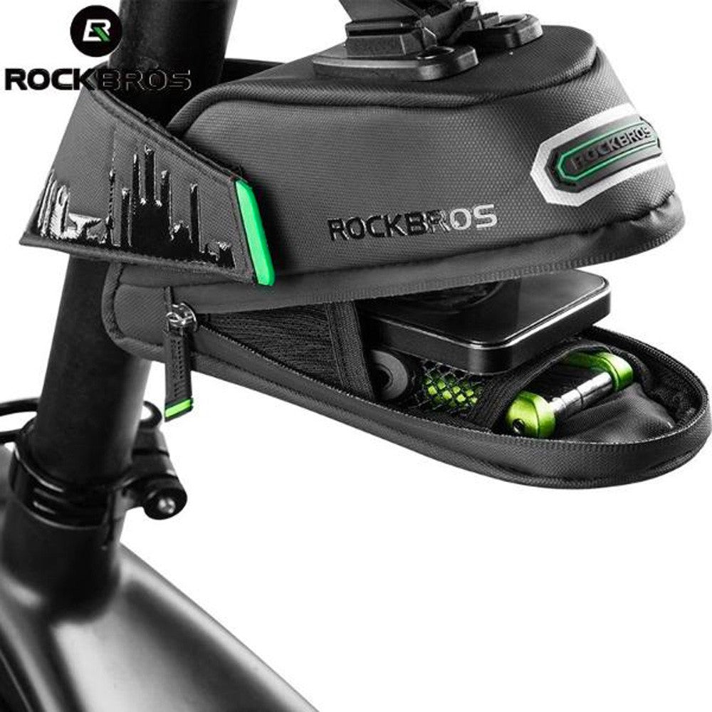 Τσάντα Ποδηλάτου Rockbros C27-1 Μαύρο 1.5lt 12x22x11cm | www.lightgear.gr