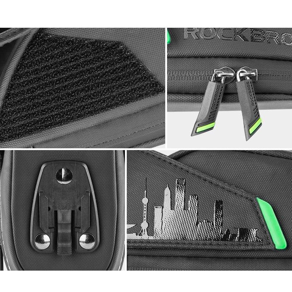 Τσάντα Ποδηλάτου Rockbros C27-1 Μαύρο 1.5lt 12x22x11cm | www.lightgear.gr