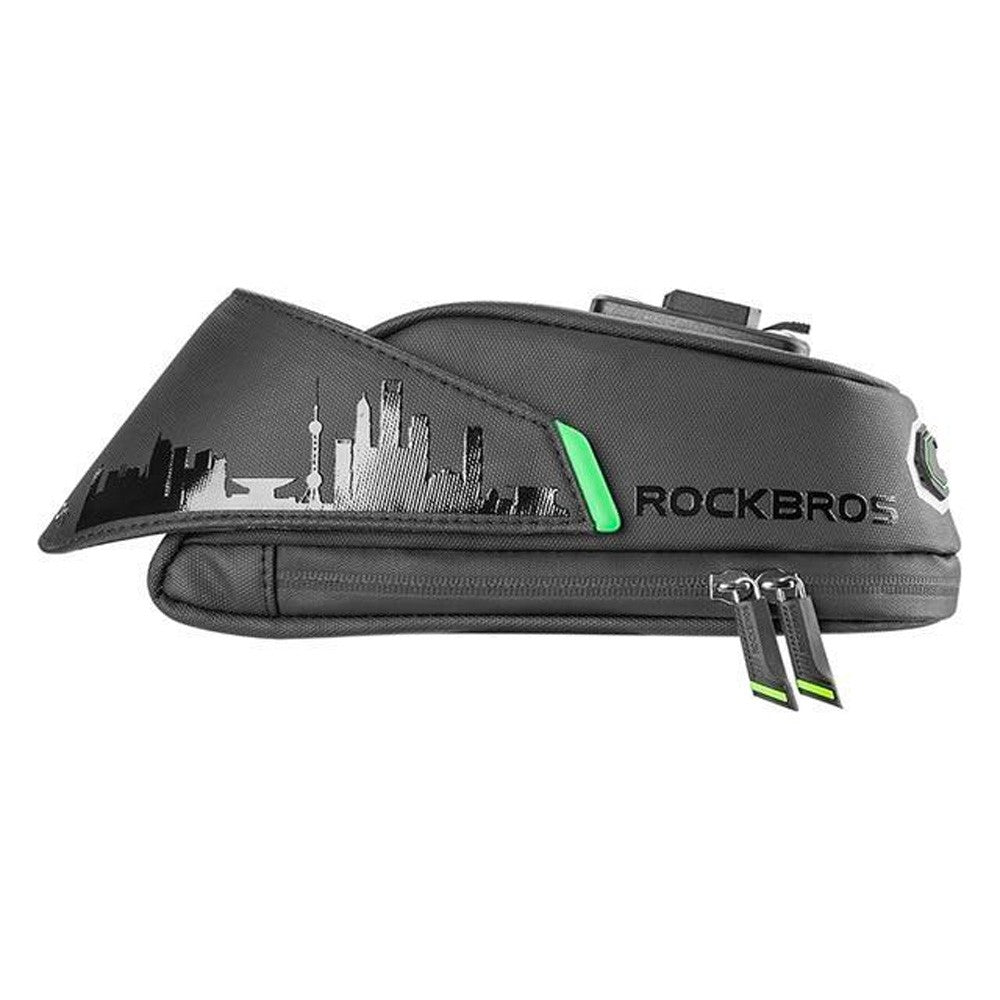 Τσάντα Ποδηλάτου Rockbros C27-1 Μαύρο 1.5lt 12x22x11cm | www.lightgear.gr
