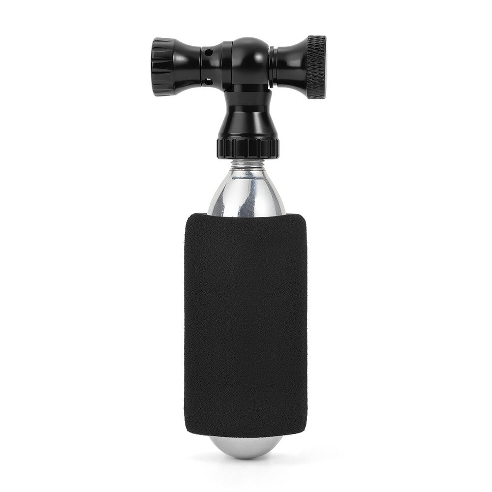 Τρόμπα CO2 Rockbros Aluminum Alloy Presta/Schrader Μαύρο 5,5x10x2,5cm | www.lightgear.gr