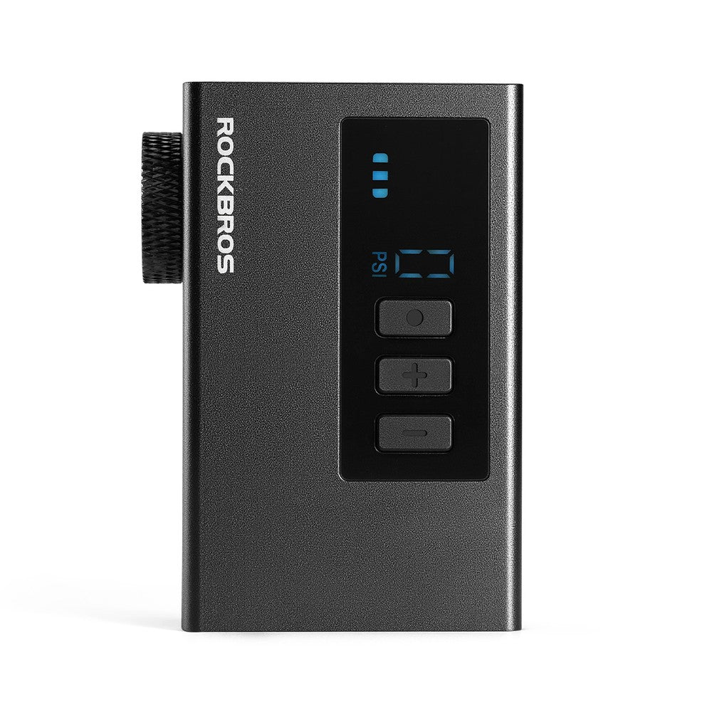 Επαναφορτιζόμενη Τρόμπα Rockbros AS240 PRO 120psi 420mAh Μαύρο 9x13x4cm | www.lightgear.gr
