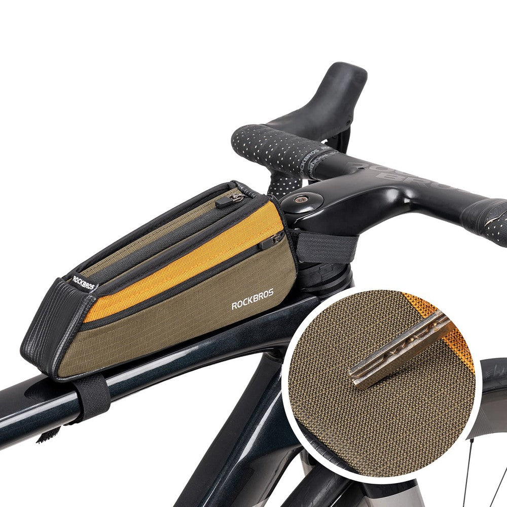 Τσάντα Ποδηλάτου Top Tube Rockbros 088 Πράσινο 0.25lt 9x20,5x4cm | www.lightgear.gr