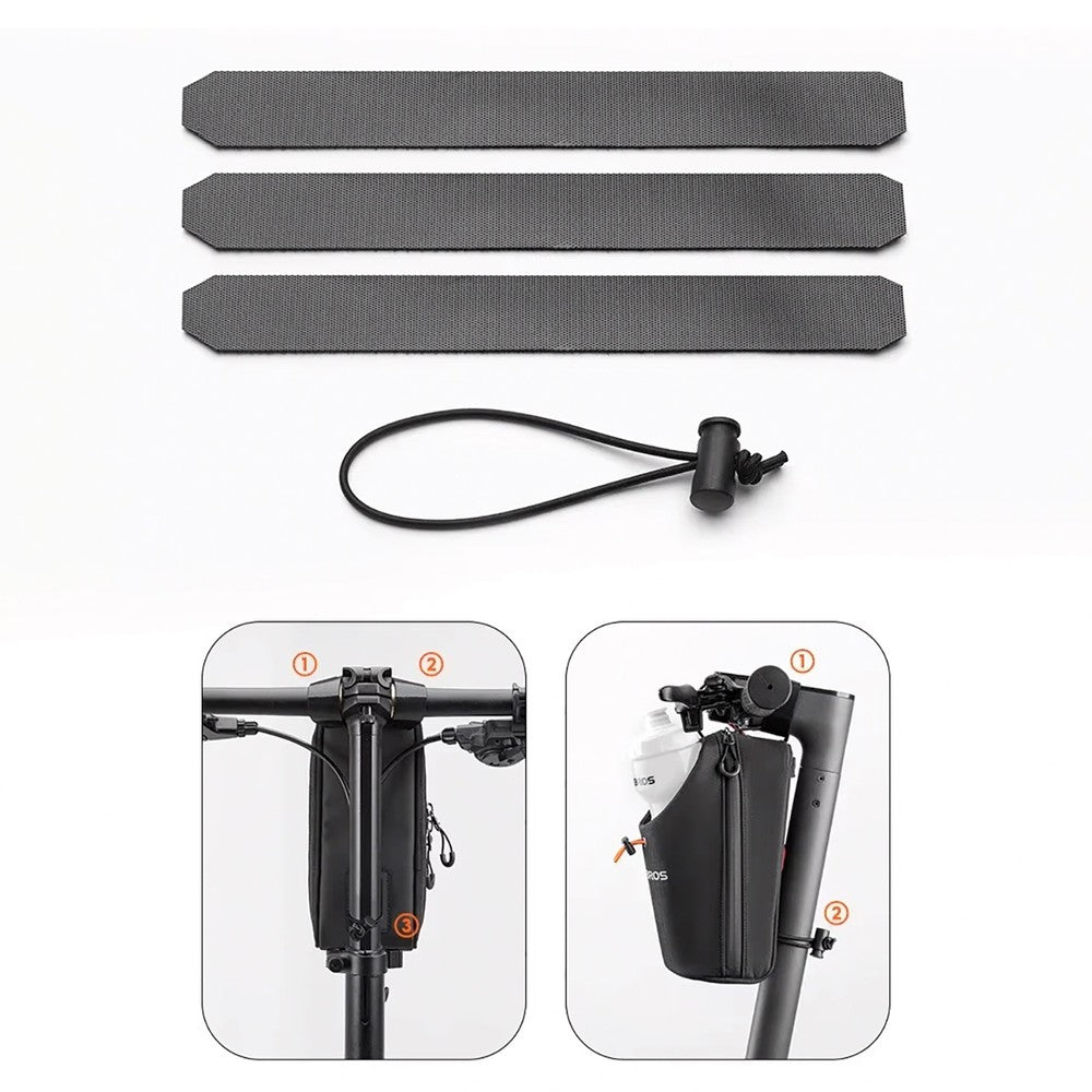 Τσάντα Τιμονιού Rockbros P002 Μαύρο 1.5lt 8x20x8cm | www.lightgear.gr