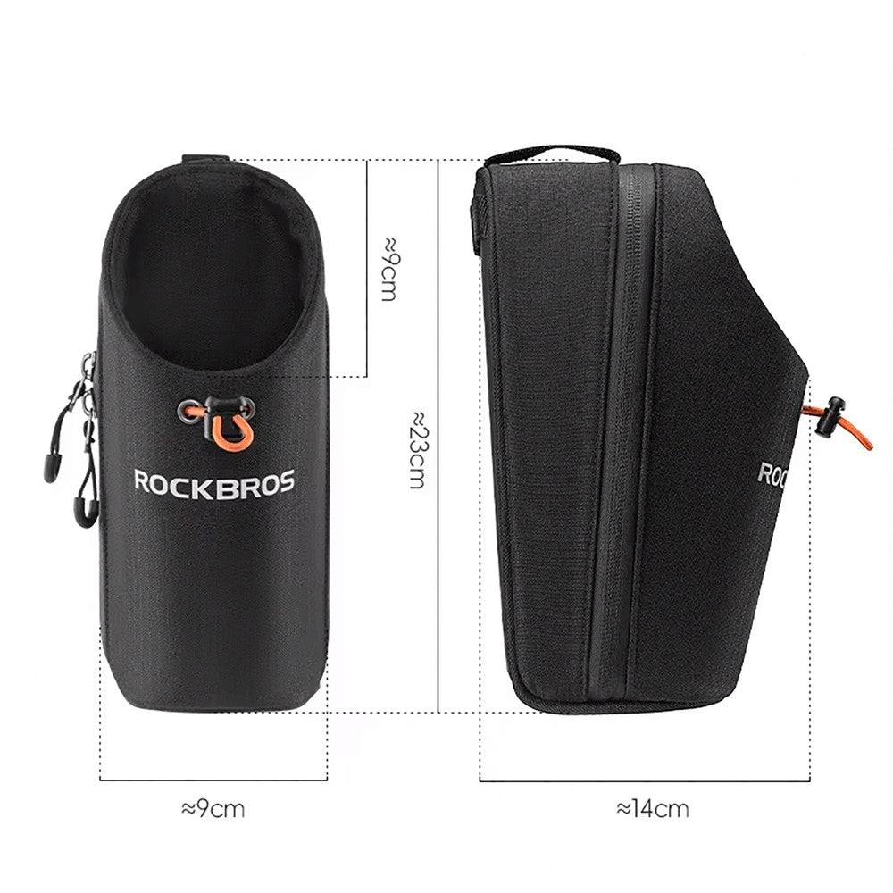 Τσάντα Τιμονιού Rockbros P002 Μαύρο 1.5lt 8x20x8cm | www.lightgear.gr