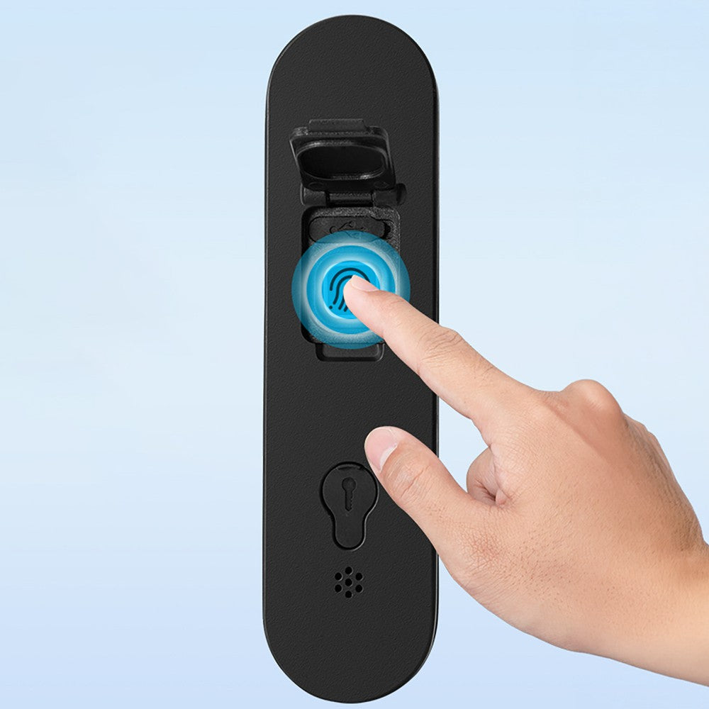 Λουκέτο Ποδηλάτου Rockbros 32210818001 SMART Fingerprint Reader Bluetooth Μαύρο 15,5x25,5x4,5cm | www.lightgear.gr