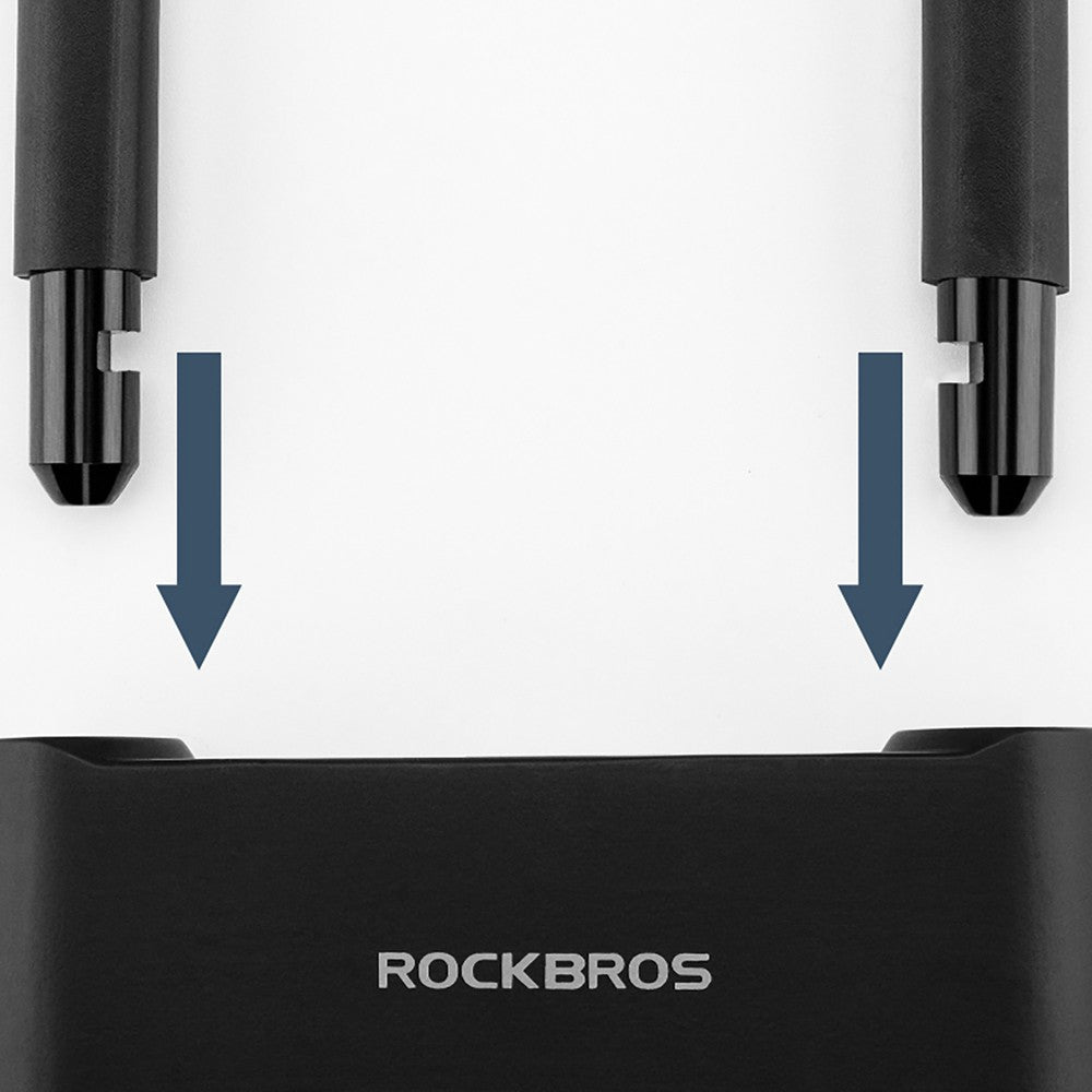 Λουκέτο Ποδηλάτου Rockbros 32210818001 SMART Fingerprint Reader Bluetooth Μαύρο 15,5x25,5x4,5cm | www.lightgear.gr