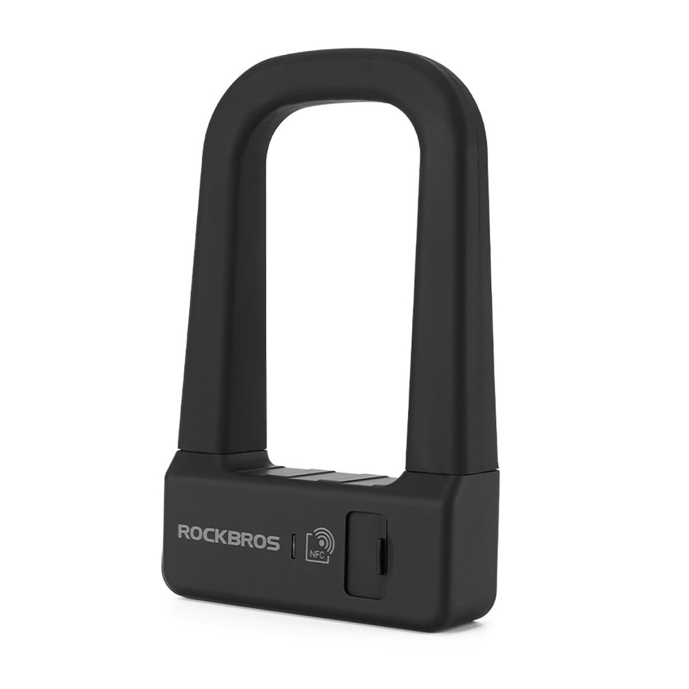 Λουκέτο Ποδηλάτου Rockbros RBNS1 SMART με NFC Reader Μαύρο 12,5x19x3,7cm | www.lightgear.gr