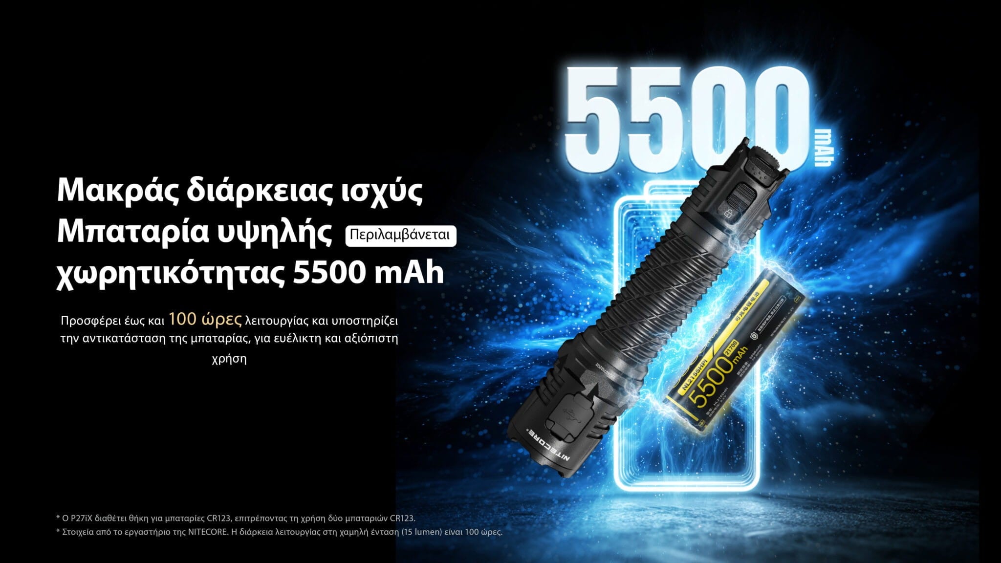 Επαναφορτιζόμενος Φακός Nitecore P27ix | www.lightgear.gr