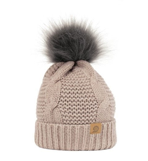 Σκούφος Merino Beanie Origin Outdoors Bobble Μπεζ | www.lightgear.gr