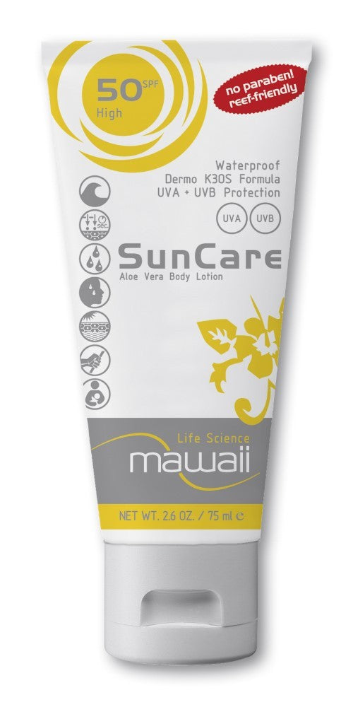 Αντηλιακό Σώματος Mawaii SPF50 75ml | www.lightgear.gr