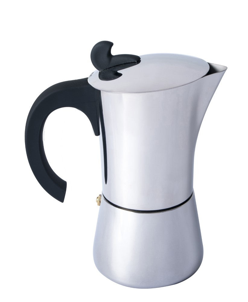 Ανοξείδωτη Καφετιέρα Espresso Basic Nature 6 Φλυτζάνια | www.lightgear.gr