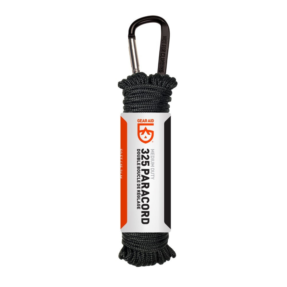 Σκοινί Paracord Gear Aid 15m Μαύρο | www.lightgear.gr