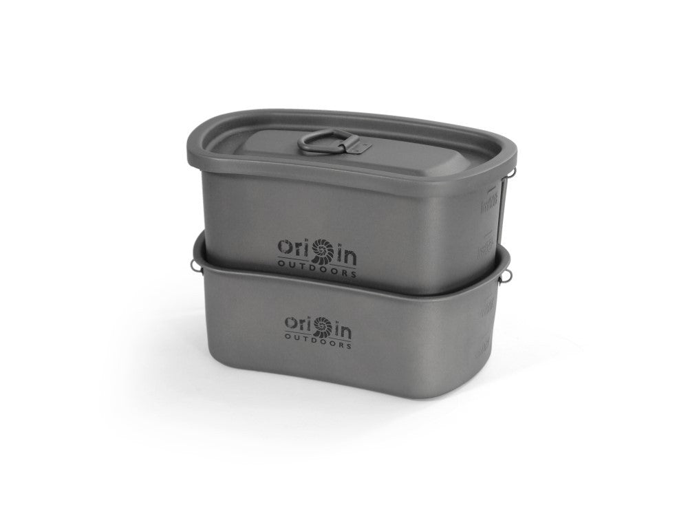 Σετ Δοχείων Φαγητού Τιτανίου Origin Outdoors 2τεμ | www.lightgear.gr