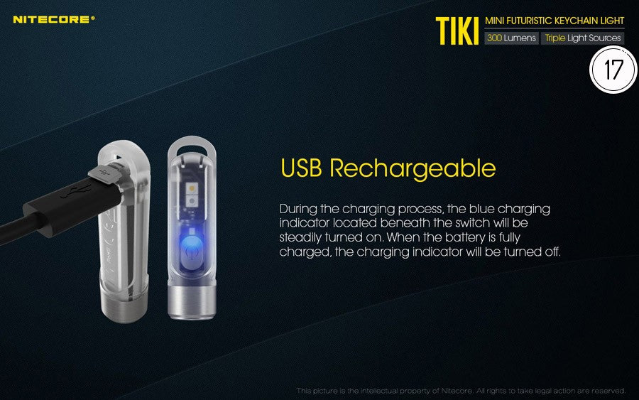 Φακός Nitecore LED TIKI | www.lightgear.gr