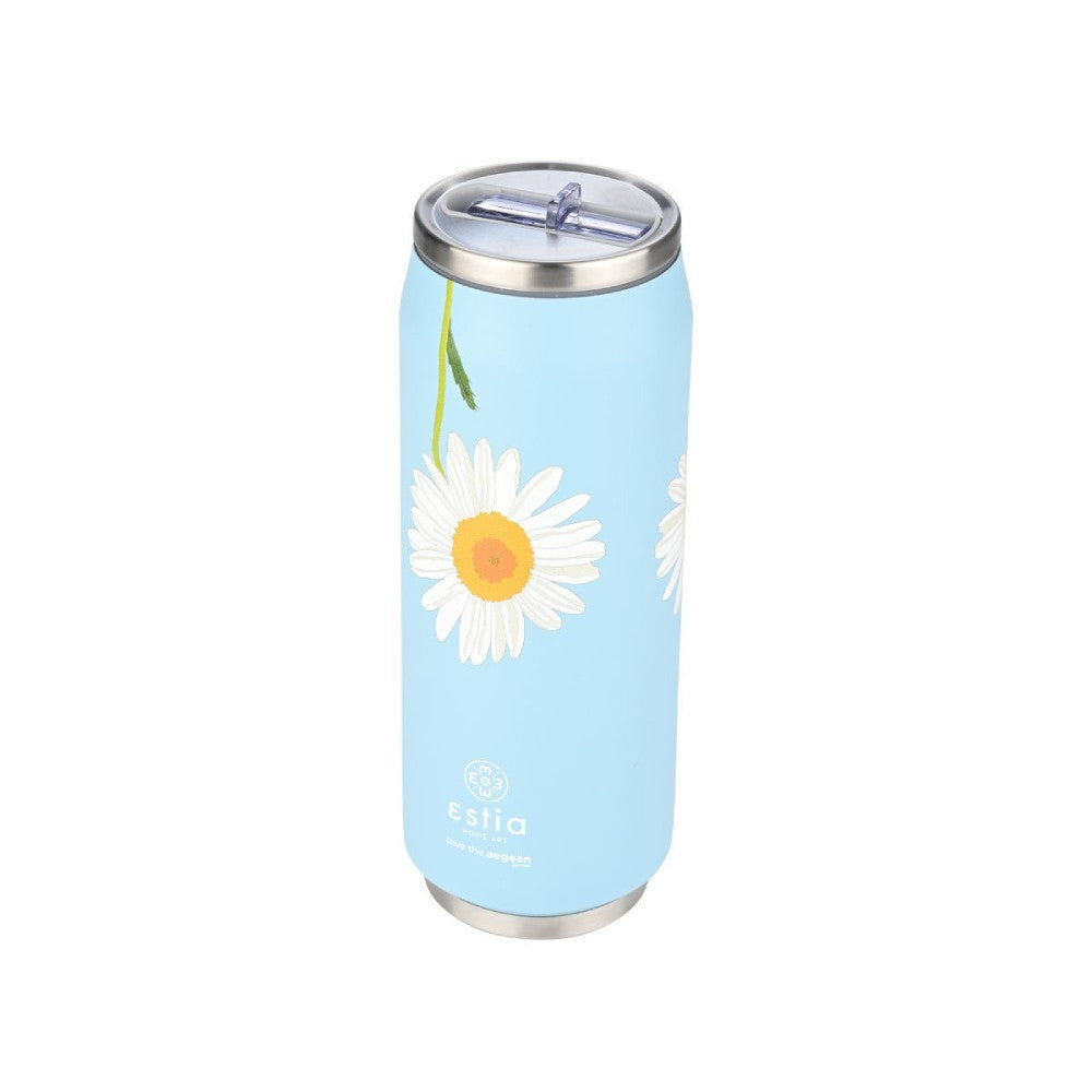 Ανοξείδωτο Θερμός με Καλαμάκι Estia Save the Aegean 500ml | www.lightgear.gr