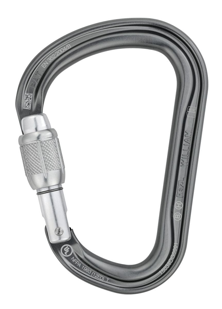 Carabiner Ασφαλείας Petzl William Screw-Lock | www.lightgear.gr