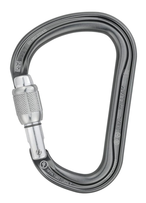 Carabiner Ασφαλείας Petzl William Screw-Lock | www.lightgear.gr