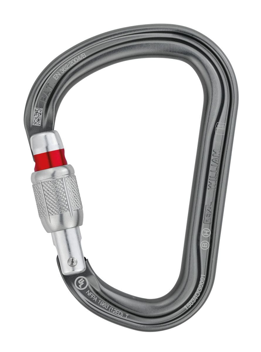 Carabiner Ασφαλείας Petzl William Screw-Lock | www.lightgear.gr