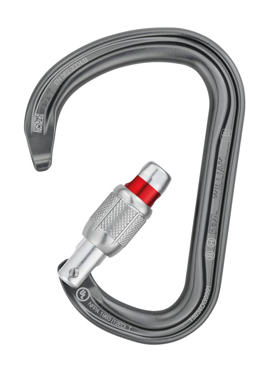 Carabiner Ασφαλείας Petzl William Screw-Lock | www.lightgear.gr