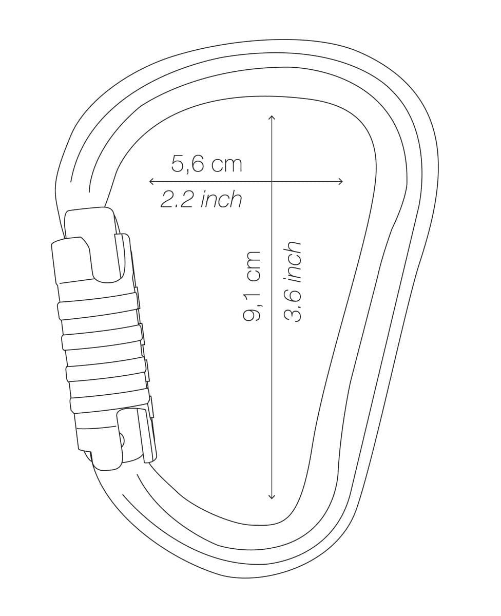 Carabiner Ασφαλείας Petzl William Triact-Lock | www.lightgear.gr