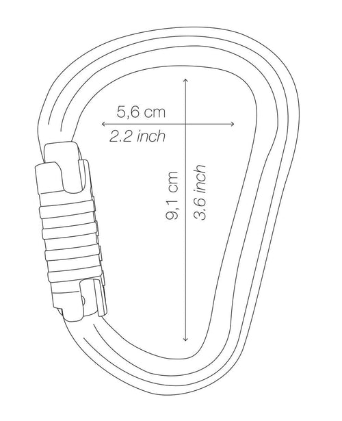 Carabiner Ασφαλείας Petzl William Triact-Lock | www.lightgear.gr