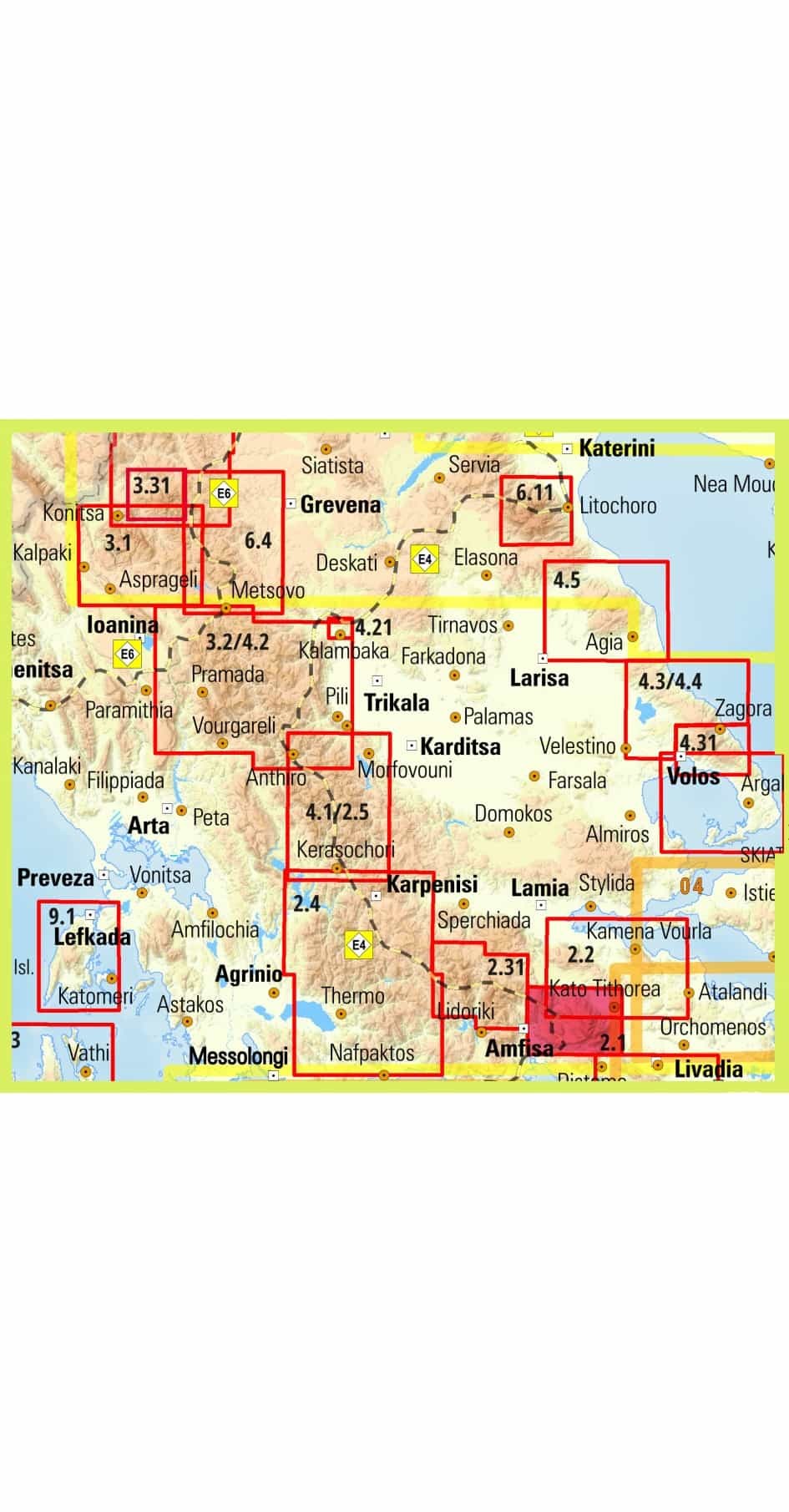 Πεζοπορικός Χάρτης Anavasi Παρνασσός (1:35.000) | www.lightgear.gr