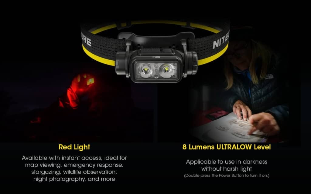 Επαναφορτιζόμενος Φακός Κεφαλής LED Nitecore NU40 | www.lightgear.gr