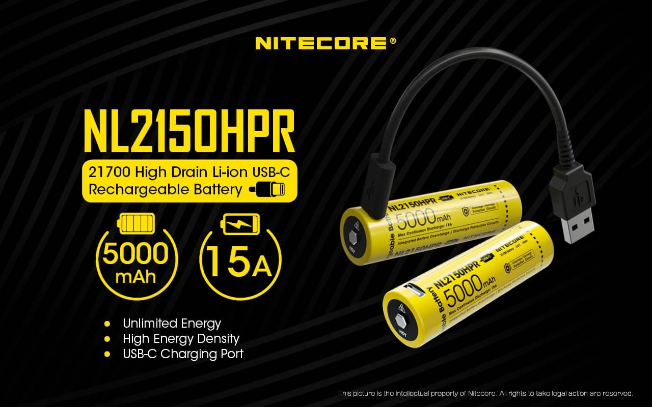 Επαναφορτιζόμενη Μπαταρία Nitecore NL2150HPR 5000mAh 3,6V | www.lightgear.gr