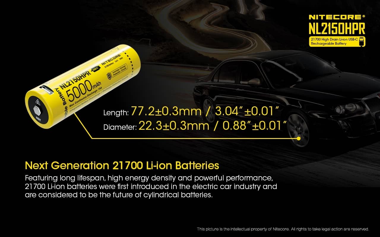 Επαναφορτιζόμενη Μπαταρία Nitecore NL2150HPR 5000mAh 3,6V | www.lightgear.gr