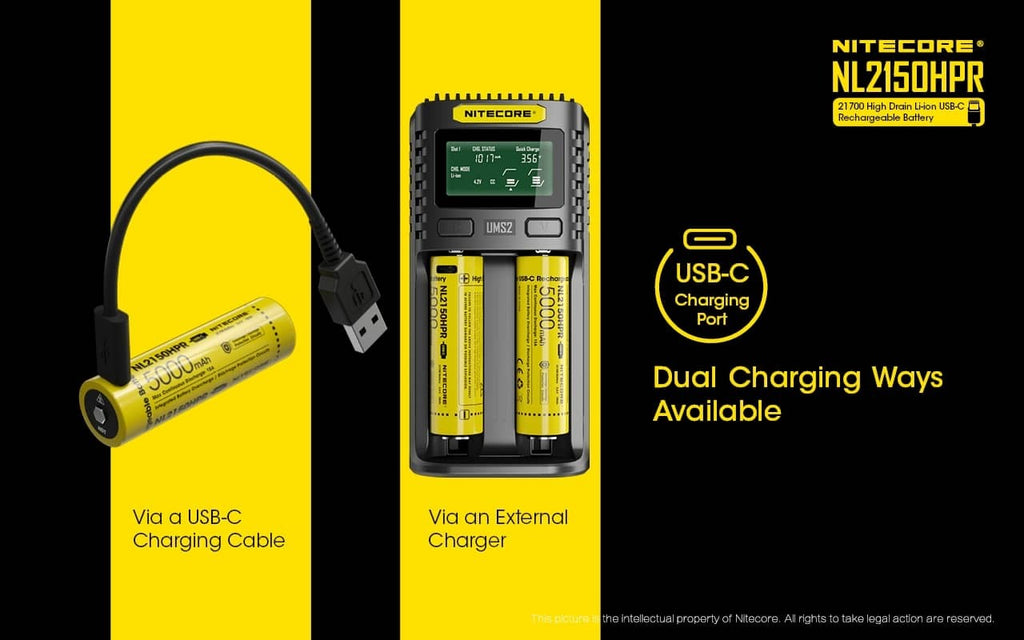 Επαναφορτιζόμενη Μπαταρία Nitecore NL2150HPR 5000mAh 3,6V | www.lightgear.gr