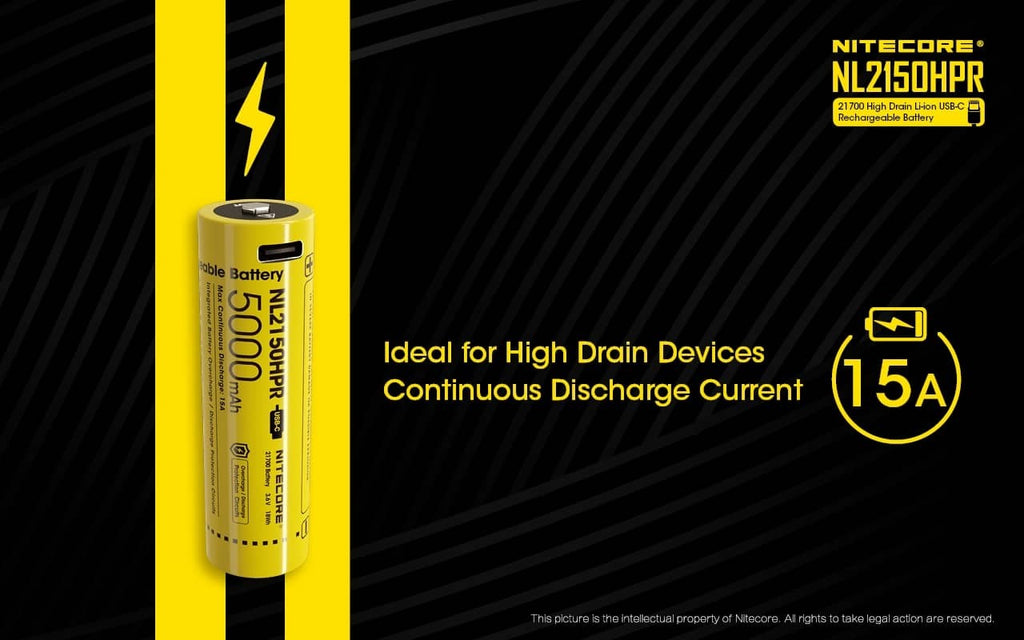 Επαναφορτιζόμενη Μπαταρία Nitecore NL2150HPR 5000mAh 3,6V | www.lightgear.gr
