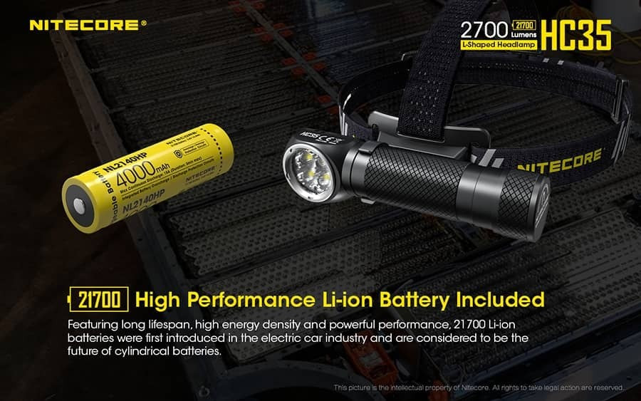 Επαναφορτιζόμενος Φακός Κεφαλής Nitecore HC35 | www.lightgear.gr