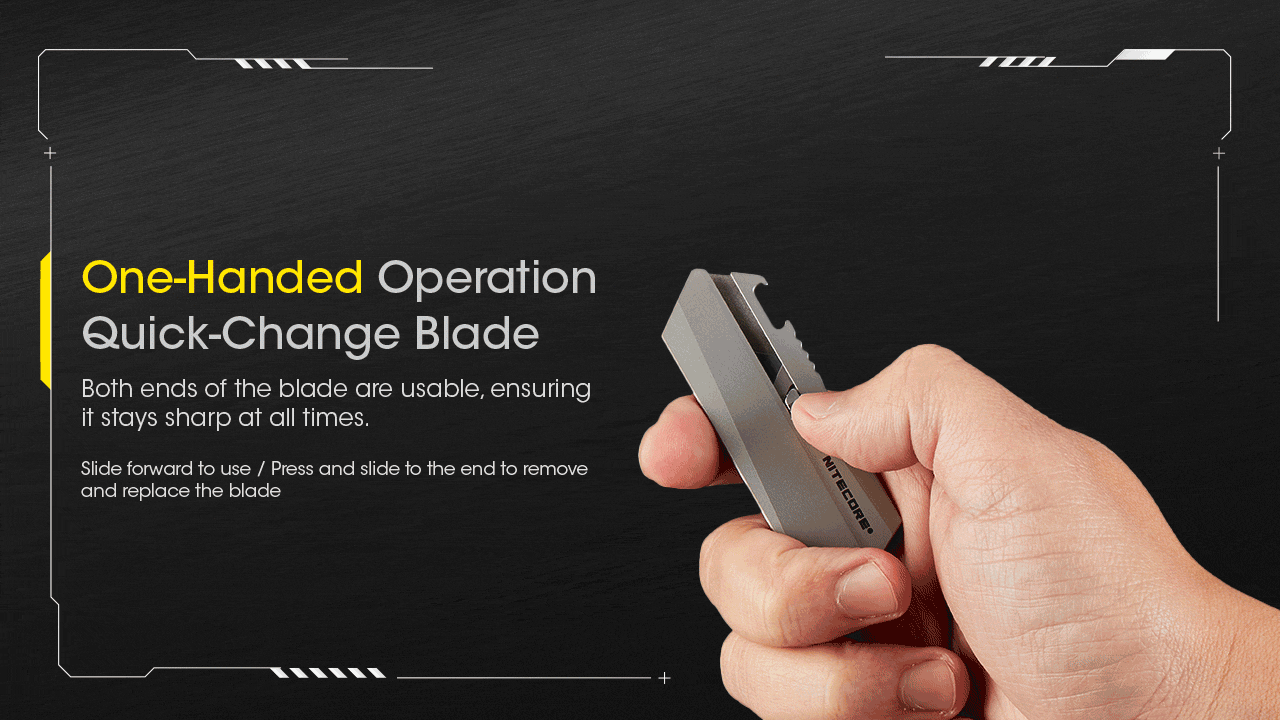 Nitecore NTK09 Titanium Utility EDC Knife | www.lightgear.gr