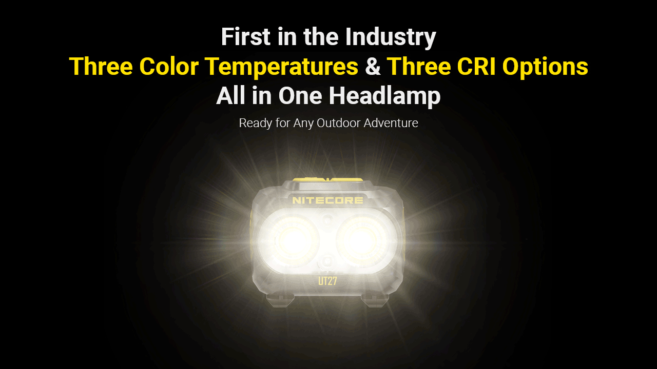 Φακός Led Nitecore Headlamp UT27 Pro MCT 800lumens + 2x Hbl1500lion Battery Black