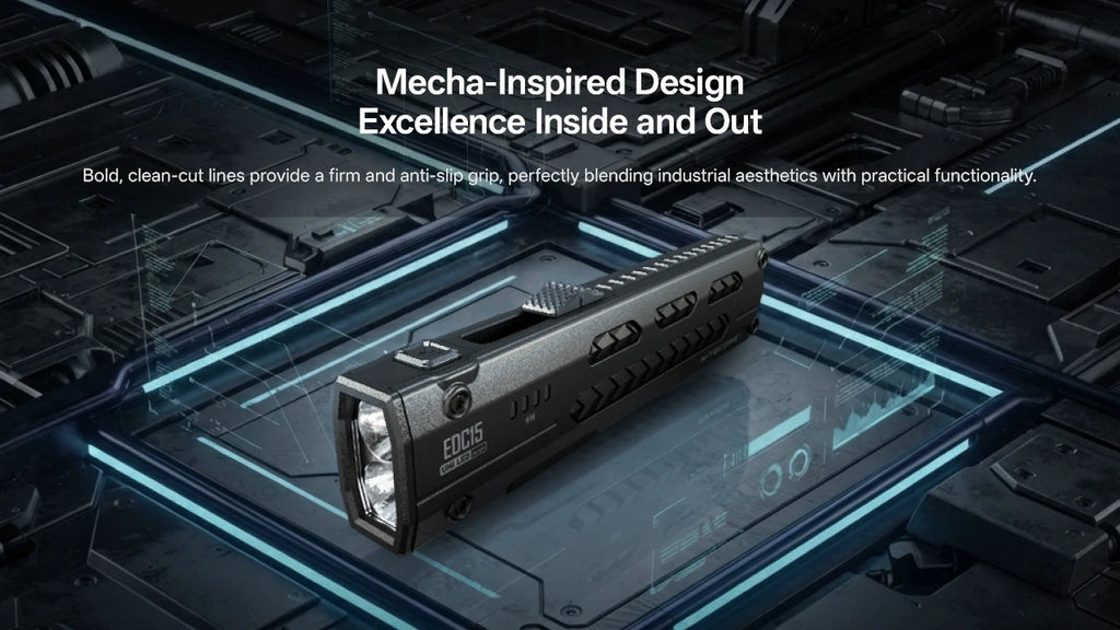 Φακός Nitecore EDC15 1200lm Λευκό + UV 365nm USB-C