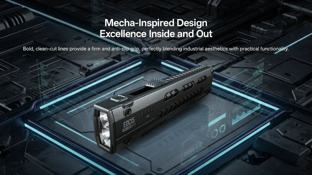 Φακός Nitecore EDC15 1200lm Λευκό + UV 365nm USB-C