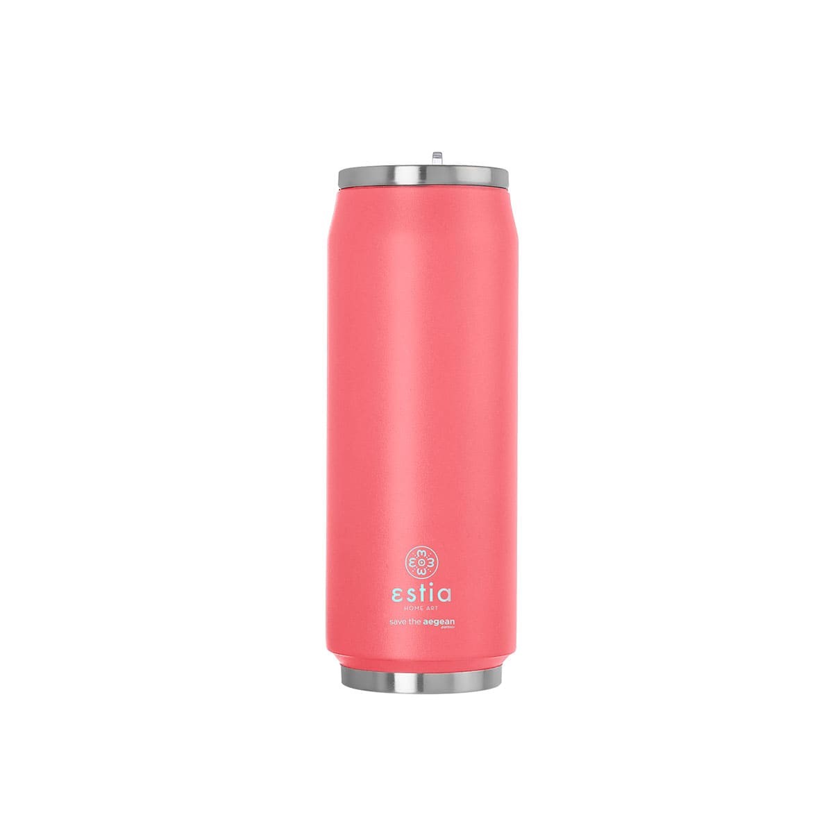 Ανοξείδωτο Θερμός με Καλαμάκι Estia Save the Aegean 500ml | www.lightgear.gr