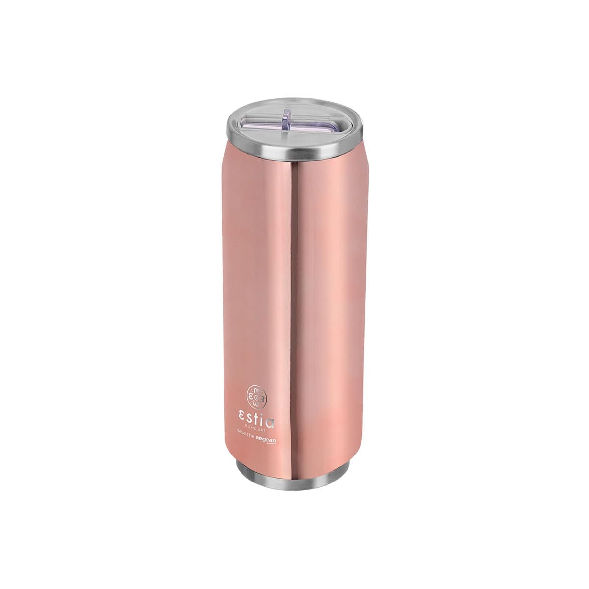 Ανοξείδωτο Θερμός με Καλαμάκι Estia Save the Aegean 500ml | www.lightgear.gr