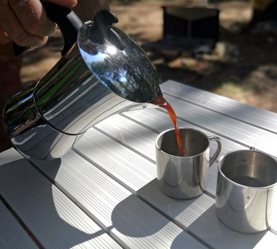 Ανοξείδωτη Καφετιέρα Espresso Basic Nature 2 Φλυτζάνια | www.lightgear.gr