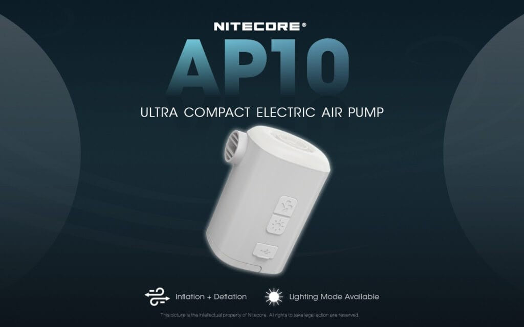 Ηλεκτρική Επαναφορτιζόμενη Τρόμπα Nitecore AP10 | www.lightgear.gr