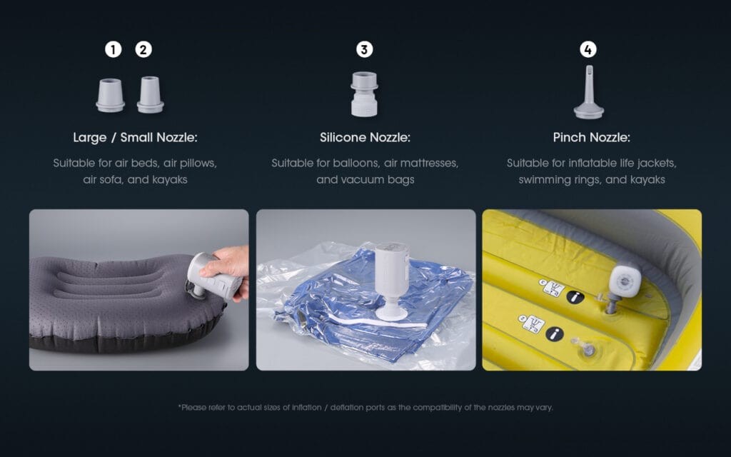 Ηλεκτρική Επαναφορτιζόμενη Τρόμπα Nitecore AP10 | www.lightgear.gr