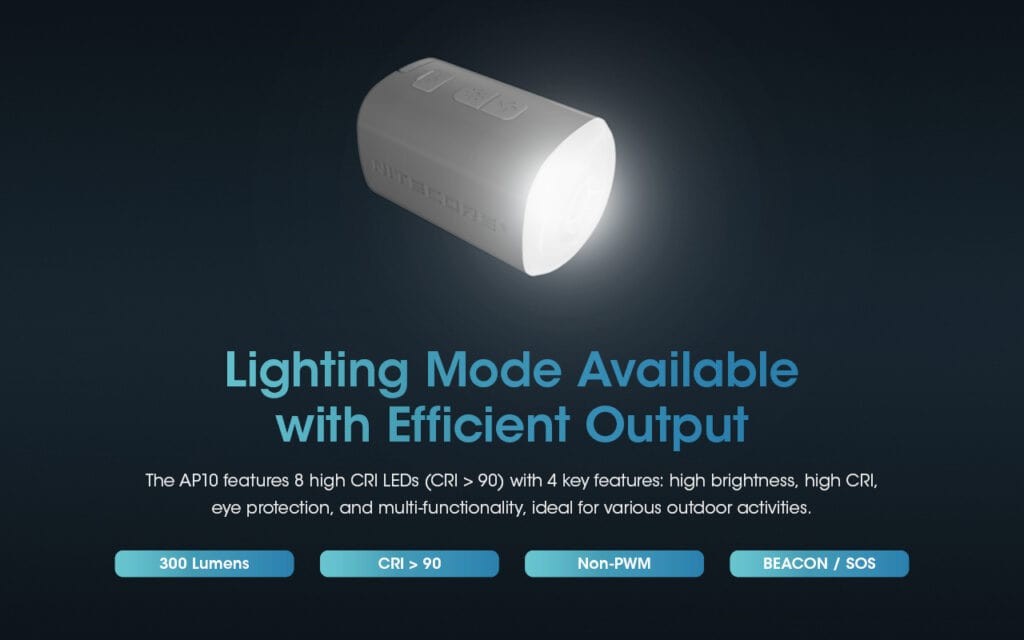 Ηλεκτρική Επαναφορτιζόμενη Τρόμπα Nitecore AP10 | www.lightgear.gr