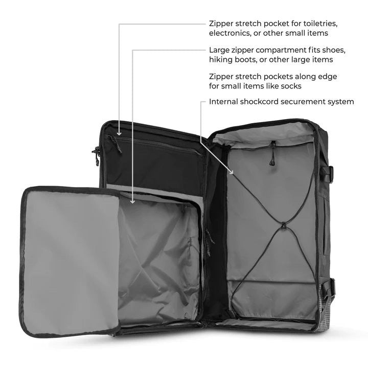Σακίδιο Matador Travel Globerider 45lt Μαύρο | www.lightgear.gr